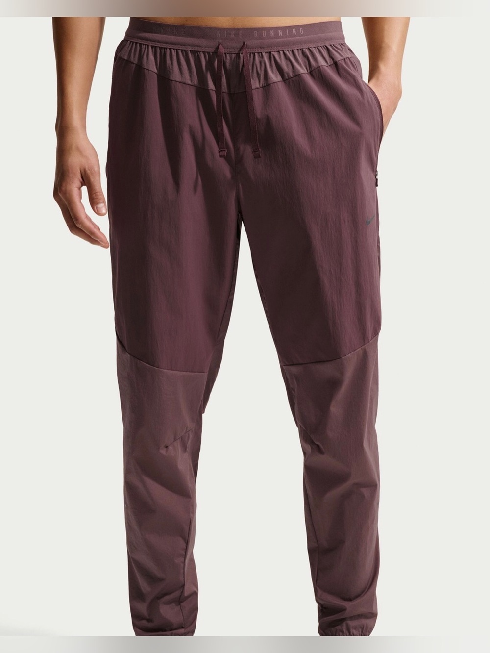 Nike Men's  Stride Repel Woven Burgundy Running  Jogger Pants(lF2020-674) Large